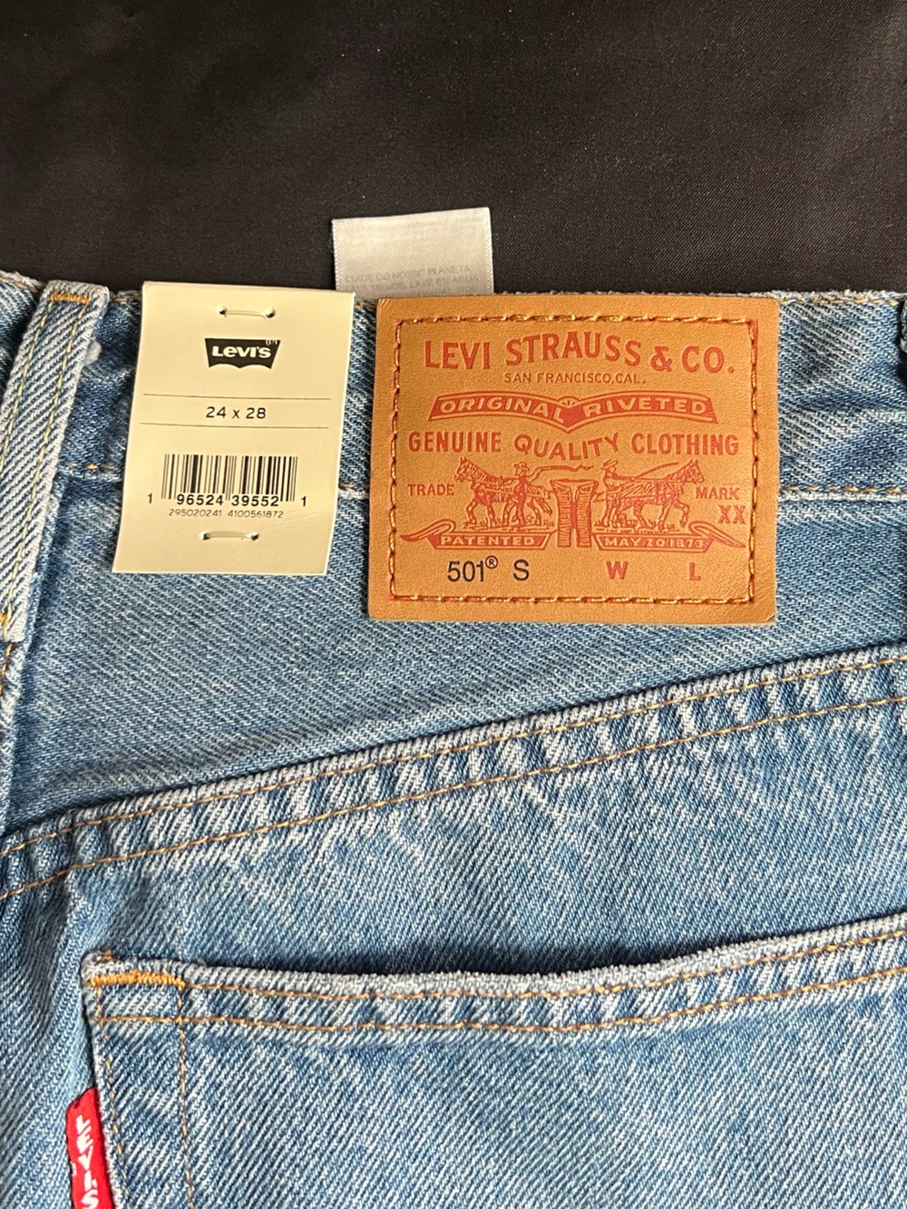 Levi’s 501 Skinny Jeans 24x28 High Rise Button Fly Light Wash Denim NWT 🌼